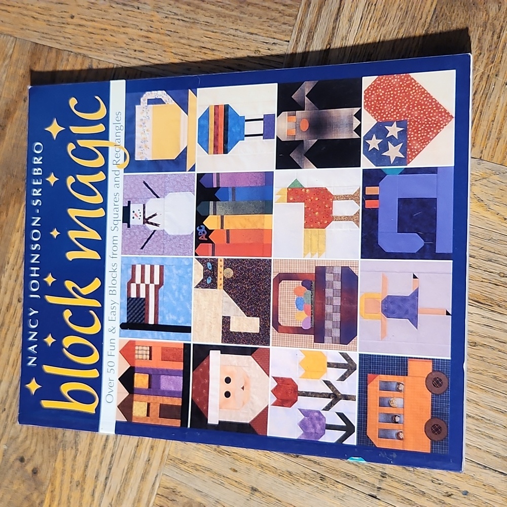 VINTAGE Block Magic Over 50 Fun & Easy Blocks From Squares Rectangles Softcover